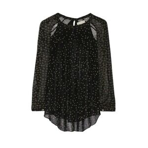 Isabel Marant Etoile Presley Top Black Polka Dot Cutout Size 36 EU /‎ Size Small